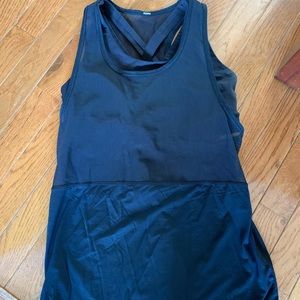 EUC lululemon Black Mesh Tank